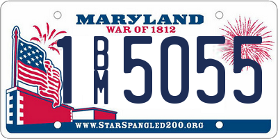 MD license plate 1BM5055