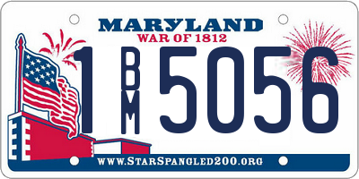 MD license plate 1BM5056