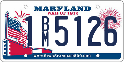 MD license plate 1BM5126
