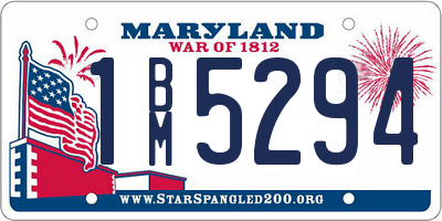 MD license plate 1BM5294