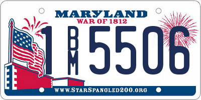 MD license plate 1BM5506