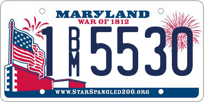 MD license plate 1BM5530