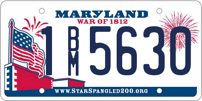 MD license plate 1BM5630