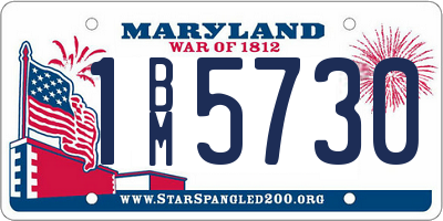 MD license plate 1BM5730