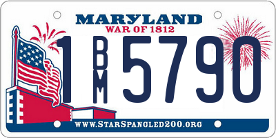 MD license plate 1BM5790