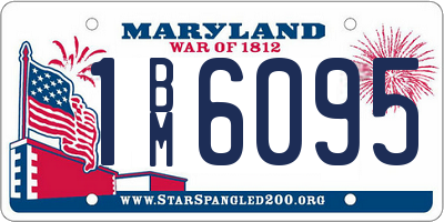 MD license plate 1BM6095