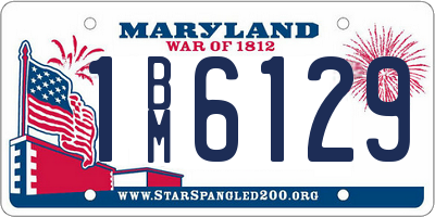 MD license plate 1BM6129