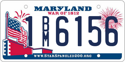 MD license plate 1BM6156