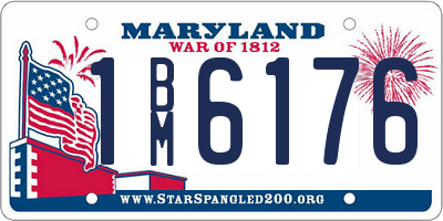 MD license plate 1BM6176