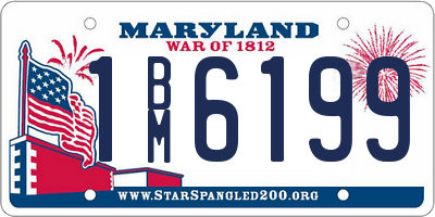 MD license plate 1BM6199