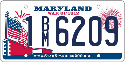 MD license plate 1BM6209