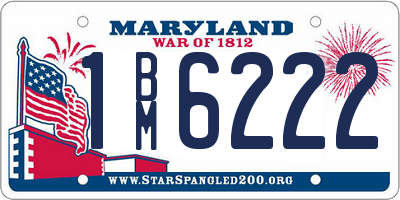 MD license plate 1BM6222
