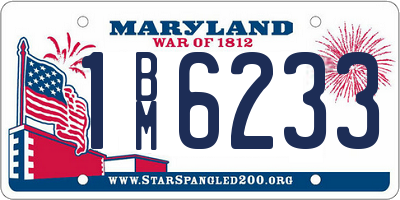 MD license plate 1BM6233