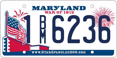MD license plate 1BM6236