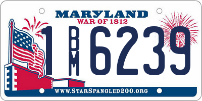 MD license plate 1BM6239