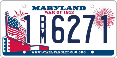 MD license plate 1BM6271
