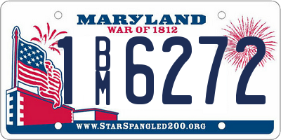 MD license plate 1BM6272