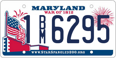 MD license plate 1BM6295