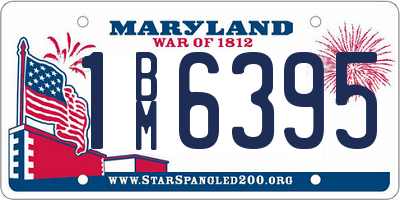 MD license plate 1BM6395
