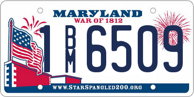 MD license plate 1BM6509