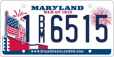 MD license plate 1BM6515