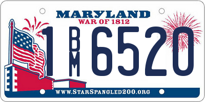 MD license plate 1BM6520