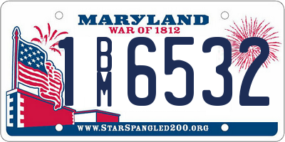 MD license plate 1BM6532