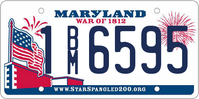 MD license plate 1BM6595