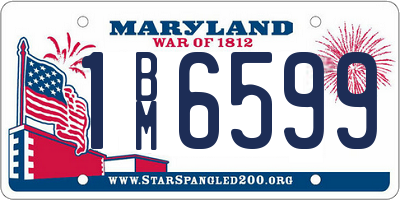 MD license plate 1BM6599