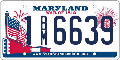 MD license plate 1BM6639