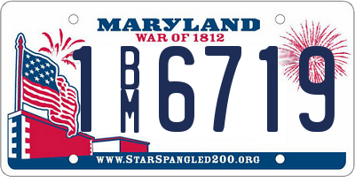 MD license plate 1BM6719