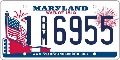 MD license plate 1BM6955