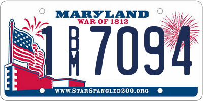 MD license plate 1BM7094