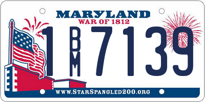 MD license plate 1BM7139