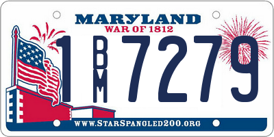 MD license plate 1BM7279