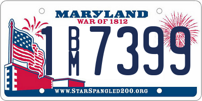 MD license plate 1BM7399