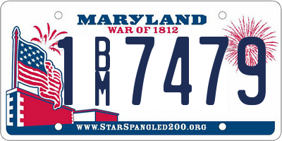 MD license plate 1BM7479