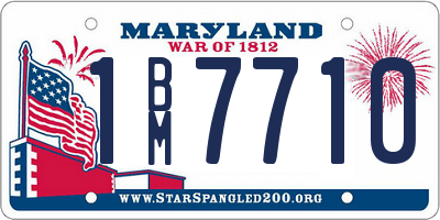 MD license plate 1BM7710