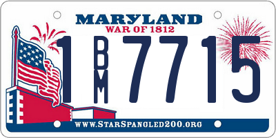 MD license plate 1BM7715