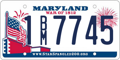 MD license plate 1BM7745