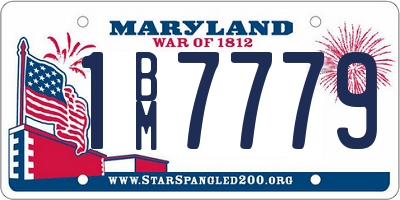 MD license plate 1BM7779
