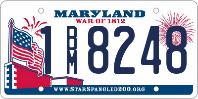 MD license plate 1BM8248