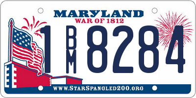 MD license plate 1BM8284