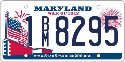 MD license plate 1BM8295