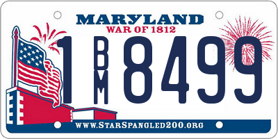 MD license plate 1BM8499