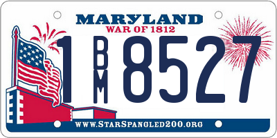 MD license plate 1BM8527