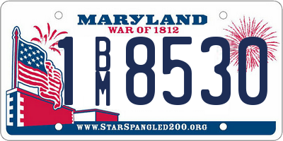 MD license plate 1BM8530
