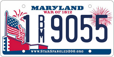 MD license plate 1BM9055