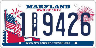 MD license plate 1BM9426