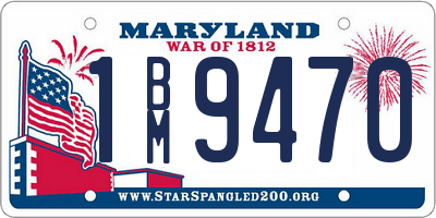 MD license plate 1BM9470